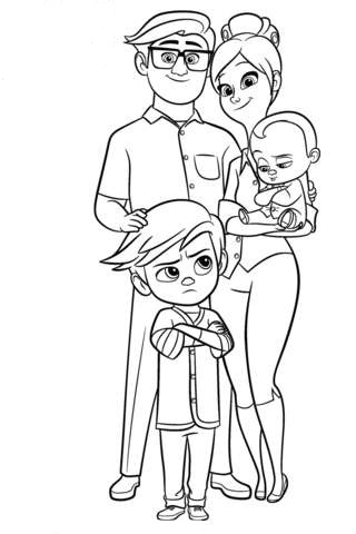 Bebe Jefazo Para Pintar Dibujos Para Imprimir Y Colorear 